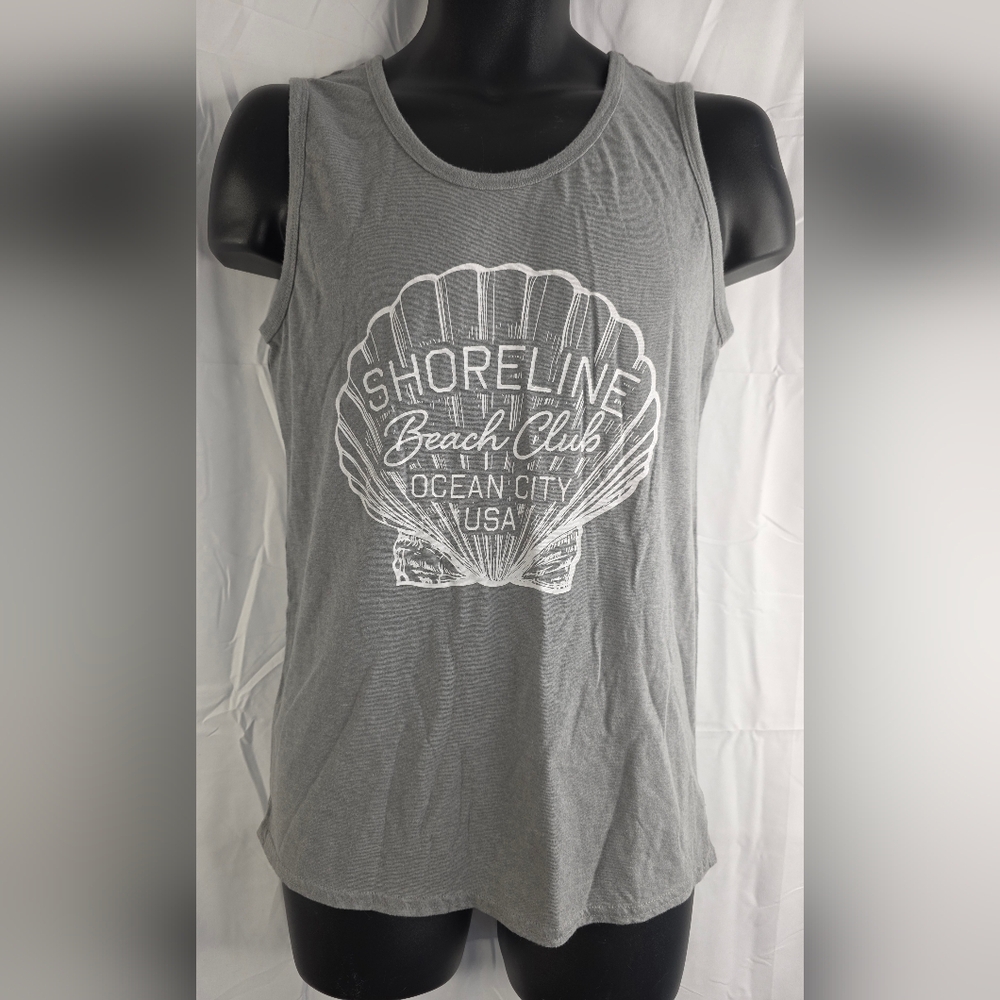 Goodfellow & Co Gray Beach Club Ocean City Graphic Tee Size Small NWOT B-0896